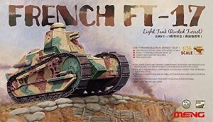 meng french ft-17 light tank (riveted turret) plastic model kit (1/35 scale)