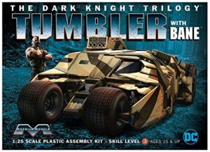 moebius 967 the dark knight trilogy armored tumbler with bane 1:25 scale plastic model kit – requires assembly