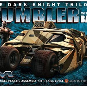 Moebius 967 The Dark Knight Trilogy Armored Tumbler with Bane 1:25 Scale Plastic Model Kit - Requires Assembly