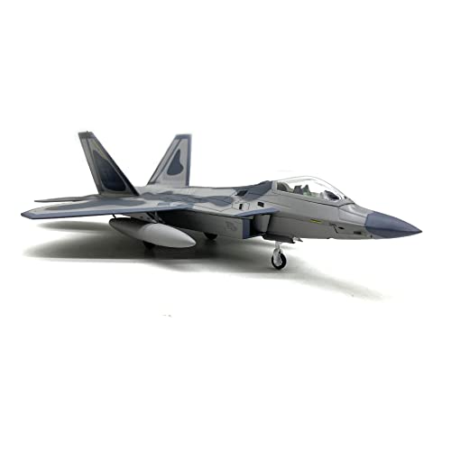 Classic Fighter Model 1:100 USA F-22 Raptor Fighter Attack Diecast Airplanes Military Display Model Aircraft for Collection