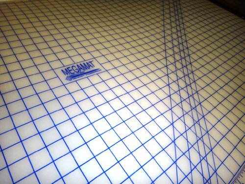 Sewfit Translucent Cutting Mat, Megamat, Pinnable Gridded Rotary, 40" X 72"