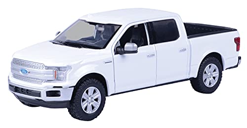 Motor Max 2019 Ford F-150 Lariat Crew Cab Pickup Truck, White 79363WH - 1/27 Scale Diecast Model Toy Car