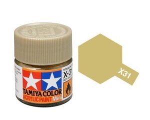 tamiya x31 81531 acrylic mini x31 titanium gold 1/3 oz 10ml