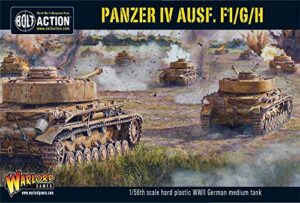 bolt action panzer iv ausf. f1/g/h medium tank 1:56 wwii military wargaming plastic model kit
