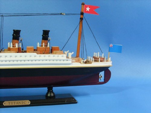 Hampton Nautical RMS Titanic Cruise Ship, 14" , White