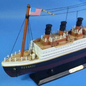 Hampton Nautical RMS Titanic Cruise Ship, 14" , White