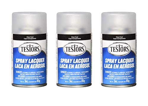 Testors Spray Lacquer 3oz, Clear Coat(3 Pack)