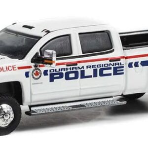 Greenlight 46090-C Dually Drivers Series 9 - 2018 Chevy Silverado 3500 Dually - Durham Regional Police, Durham, Ontario, Canada 1:64 Scale