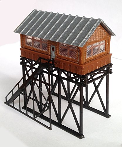 Outland Models Train Railway Layout Station Overhead Signal Box / Tower Z Scale