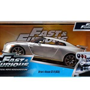 Fast & Furious '09 Nissan R35 Vehicle 1:24 Diecast By Jada Toys, Silver