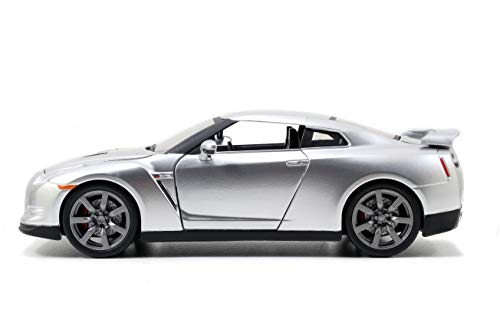 Fast & Furious '09 Nissan R35 Vehicle 1:24 Diecast By Jada Toys, Silver