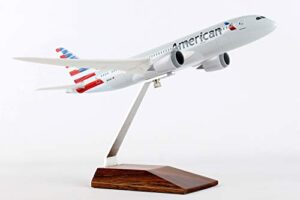 daron skymarks american airlines 787-8 1/200 scale w/ wood stand skr5088