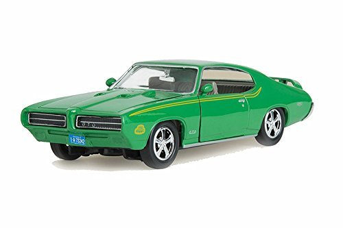 1969 Pontiac GTO Judge, Green - Motormax 73242 - 1/24 scale Diecast Model Toy Car