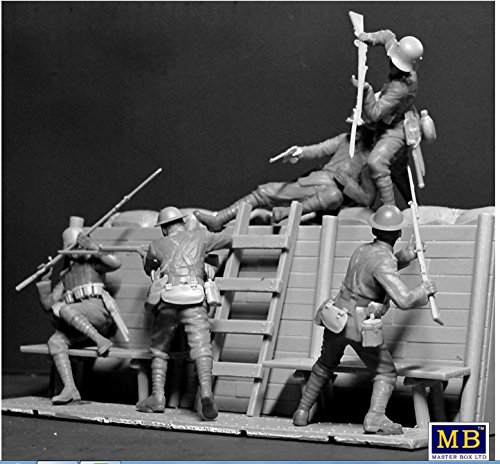 BRITISH & GERMAN INFANTRYMEN HAND TO HAND FIGHT WWI ERA 1/35 MASTER BOX 35116