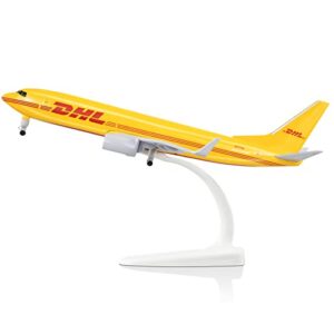 lose fun park 1/300 diecast model airplane dhl airplane model boeing 737 plane model plane for collections & gifts