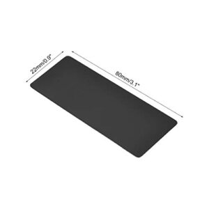 uxcell Blank Metal Card 80x22x0.3mm Painted Aluminum Plate for DIY Laser Printing Engraving Black 10 Pcs