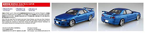 Aoshima 1/24 Scale Initial D Kozo Hoshino Bnr34 Skyline GT-R- Plastic Car Model Building Kit # 57339