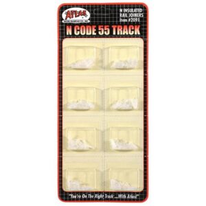atlas n scale code 55 insulated rail joiners 24-pack model train track