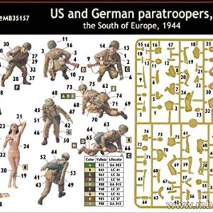 Masterbox US and German Paratroopers, The South of Europe 1/35 Master Box 35157