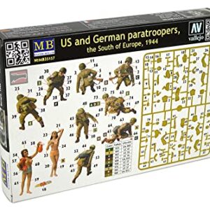 Masterbox US and German Paratroopers, The South of Europe 1/35 Master Box 35157