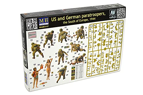 Masterbox US and German Paratroopers, The South of Europe 1/35 Master Box 35157