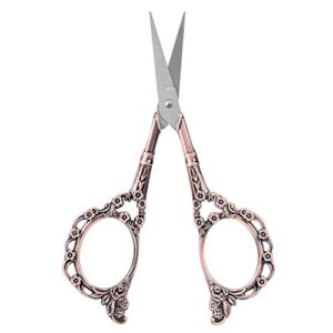 Antique Vintage Style Scissor Cutting Embroidery Flower Pattern Scissors Sewing Tool Tailor Scissors Household DIY Sewing Accessories (#2)