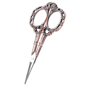 Antique Vintage Style Scissor Cutting Embroidery Flower Pattern Scissors Sewing Tool Tailor Scissors Household DIY Sewing Accessories (#2)