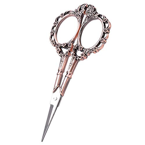 Antique Vintage Style Scissor Cutting Embroidery Flower Pattern Scissors Sewing Tool Tailor Scissors Household DIY Sewing Accessories (#2)