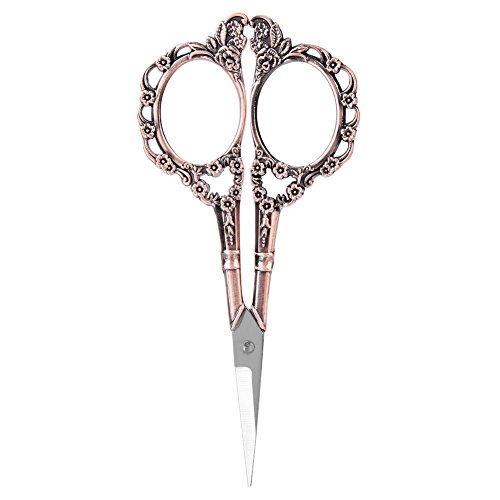 Antique Vintage Style Scissor Cutting Embroidery Flower Pattern Scissors Sewing Tool Tailor Scissors Household DIY Sewing Accessories (#2)