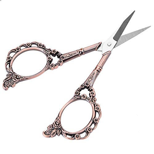 Antique Vintage Style Scissor Cutting Embroidery Flower Pattern Scissors Sewing Tool Tailor Scissors Household DIY Sewing Accessories (#2)