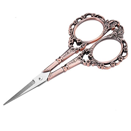 Antique Vintage Style Scissor Cutting Embroidery Flower Pattern Scissors Sewing Tool Tailor Scissors Household DIY Sewing Accessories (#2)