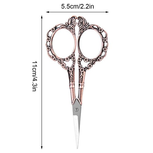 Antique Vintage Style Scissor Cutting Embroidery Flower Pattern Scissors Sewing Tool Tailor Scissors Household DIY Sewing Accessories (#2)