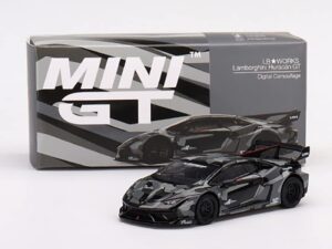 lambo huracan gt lb works digital camouflage limited edition to 6360 pieces worldwide 1/64 diecast model car by true scale miniatures mgt00398