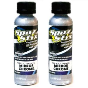 spaz stix 2 pack ultimate mirror chrome airbrush paint 2oz includes chicagoland rc coupon