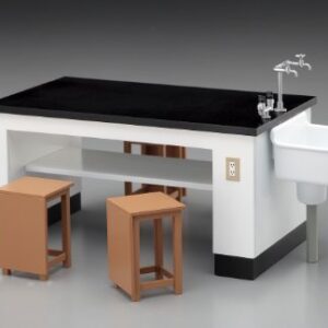 Hasegawa FA04 1/12 Figure Accessory Series Science Room Desk and Chair Plastic Model