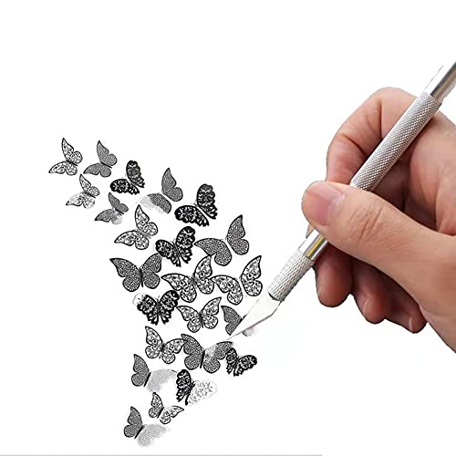 43Pc Exacto Art Knives & Blades Precision Carving Craft Knife Hobby Knife Kit 40 Spare Blades for Art Stencil Scrapbook