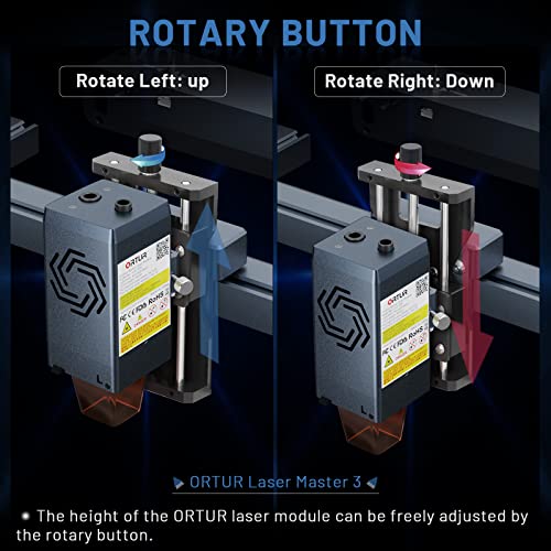 ORTUR Laser Head Focusing Controller for ORTUR Laser Master 3, ORTUR Laser Master 2 S2 Series and ORTUR Laser Master 2 PRO S2 Series Laser Engraver