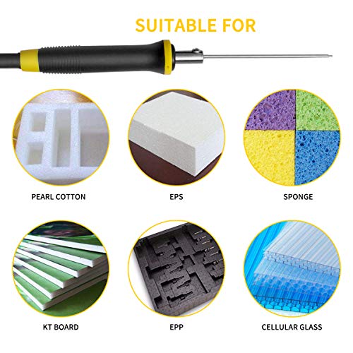 Jhua Hot Knife Foam Cutter Electric Styrofoam Cutting Tool 36W Hot Wire Foam Cutter Electric Foam Cutting Machine Pen Hot Pen 5CM Styrofoam Cutter Cutting Tool Kit