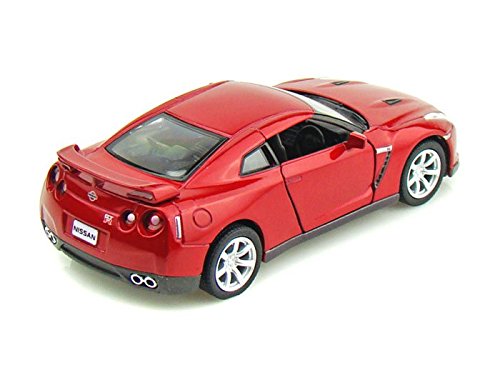 KiNSMART 2009 Nissan GT-R R35 Red 5" 1:36 Scale Die Cast Metal Model Toy Car w/ Pullback Action