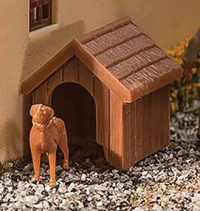 walthers ho scale model railroad scenery kit dog & kennel (doghouse) kit
