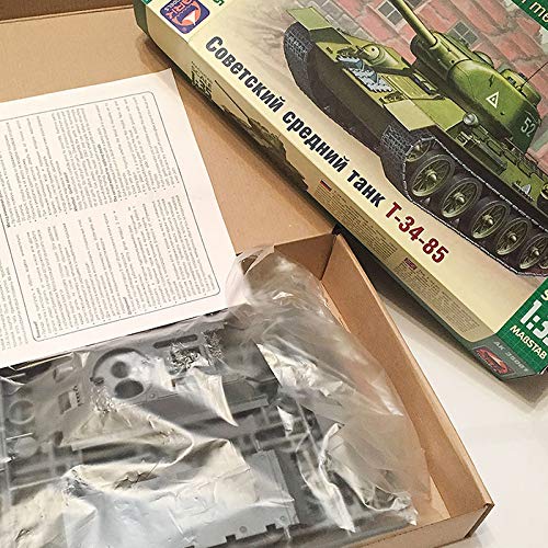 AEVVV T-34-85 Soviet WWII Medium Tank Russian Model Kits Scale 1:35 Assembly Instructions in Russian Language