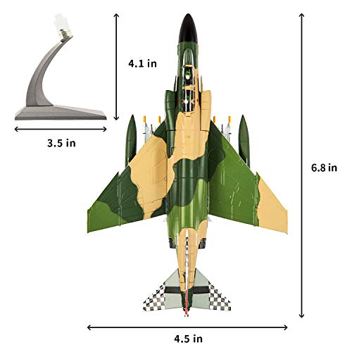 HANGHANG 1：100 F-4C Phantom Diecast Military Airplane Attack Plane Fighter Military Airplane Model for Decoration and Gift