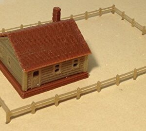 Outland Models Train Railway Layout Country Cottage House with Fencings N Scale
