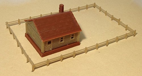 Outland Models Train Railway Layout Country Cottage House with Fencings N Scale