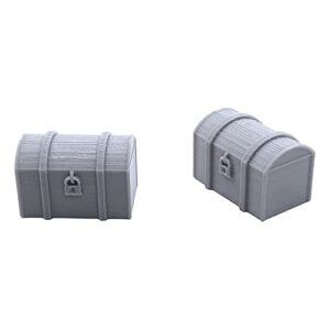 Chests, Terrain Scenery for Tabletop 28mm Miniatures Wargame, 3D Printed and Paintable, EnderToys