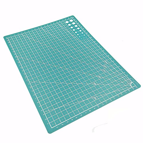 3pk Cutting Mat Blue Craft Mats Sewing Quilting Fabric Officematics Cutting Mats (A3 + A4 + A5) for Crafters Hobbyists and Artists (6pk)