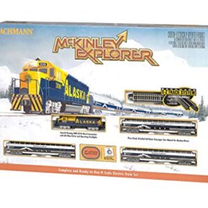 Bachmann Trains - McKinley Explorer Ready To Run Electric Passenger Train Set - N Scale , Navy