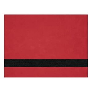 laserable leatherette 12″ x 18″, leather sheets for laser engraving with adhesive backing, craft supplies and materials (red/black)