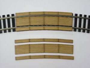 train time laser ho scale ** laser cut ** custom double lane 18 in. curved crossing ~ 2 pack