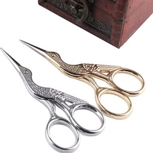 YOOHUA 6PCS Stork Scissors, Crane Design Sewing Scissors Stainless Steel Tip Dressmaker Shears DIY Tools for Embroidery, Craft, Needle Work, Art Work